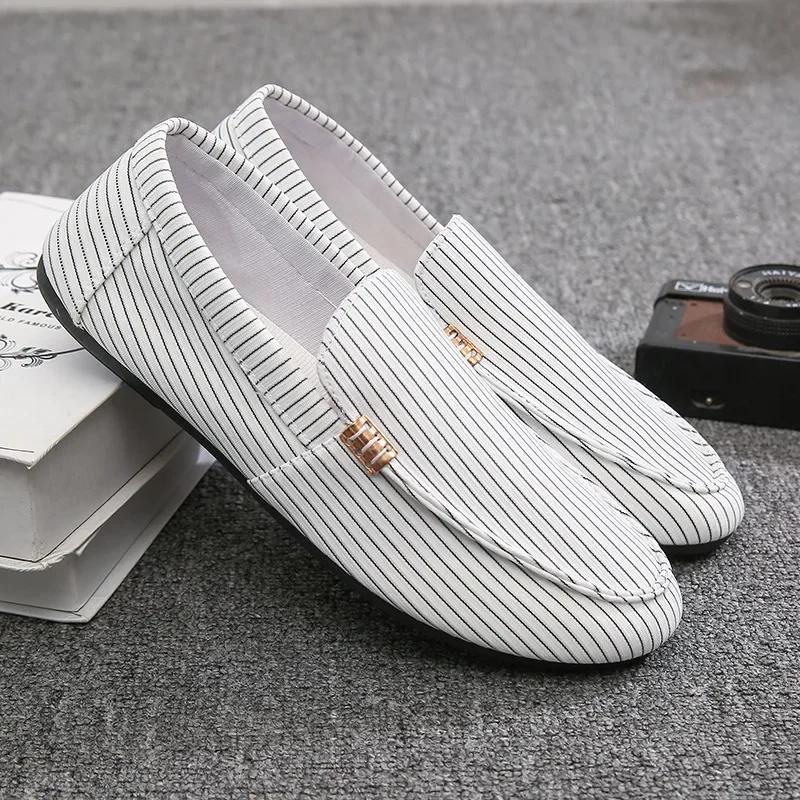 

Модная весенне-осенняя модель, ленивые удобные парусиновые туфли, туфли-бобы, универсальные, молодежные, трендовые, на мягкой подошве, кеды 38