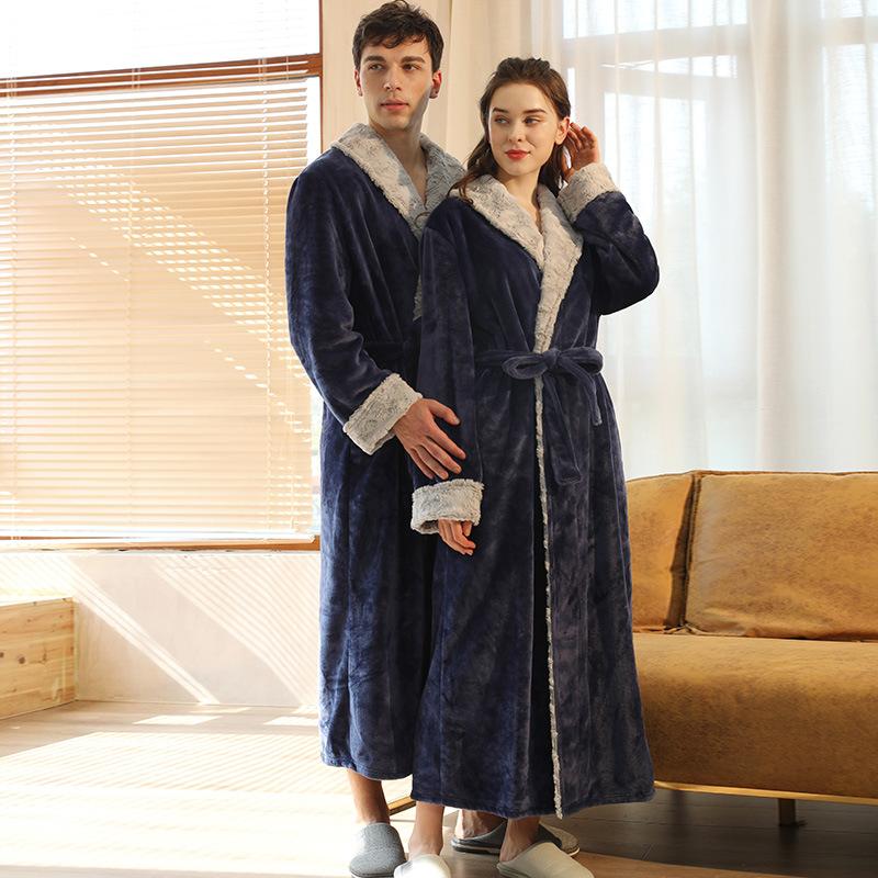 Accappatoi da salotto Accappatoio in tessuto per il viso Accappatoio per coppia femminile Accappatoio autunnale e invernale Accappatoio alla moda Accappatoio da notte comodo e spesso