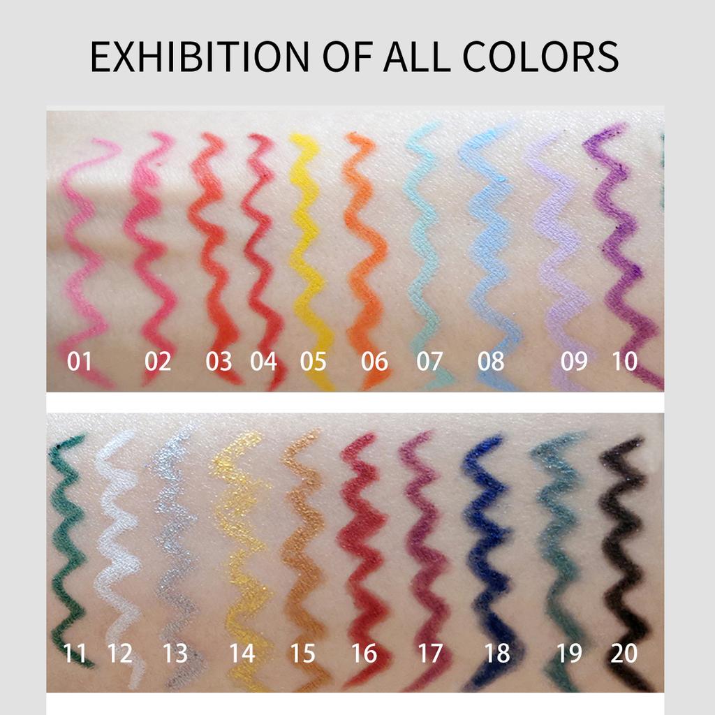Mat Eyeliner Kalem Su Geçirmez Kalem Hassas Uzun Ömürlü Göz Kalemi Pürüzsüz Eyeliner Döndürebilir
