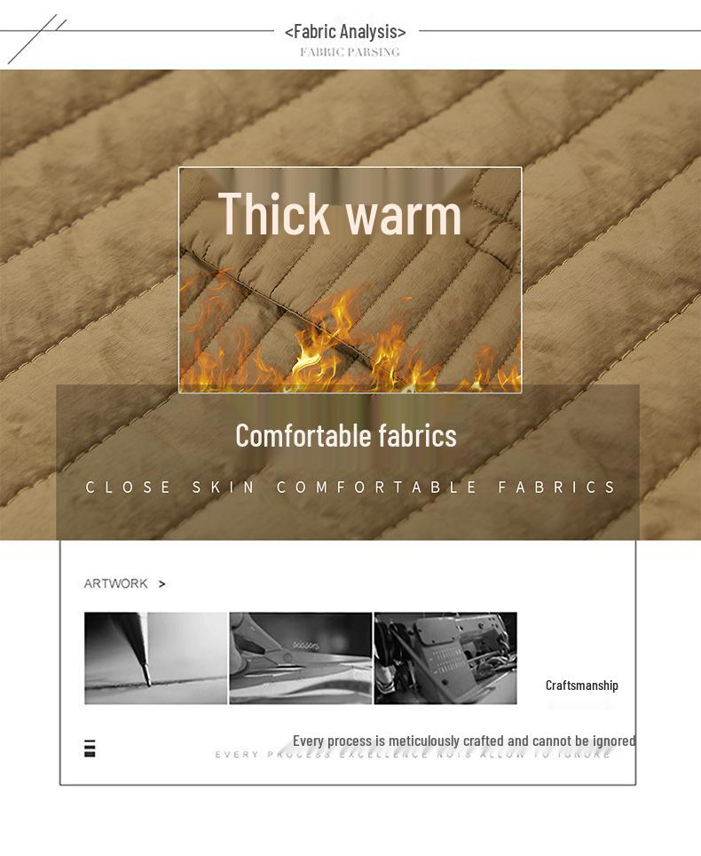 Women's 2024 Mid-Length Quilted Cotton Coat - Fashionable, Lightweight Winter Jacket for Middle-Aged Women