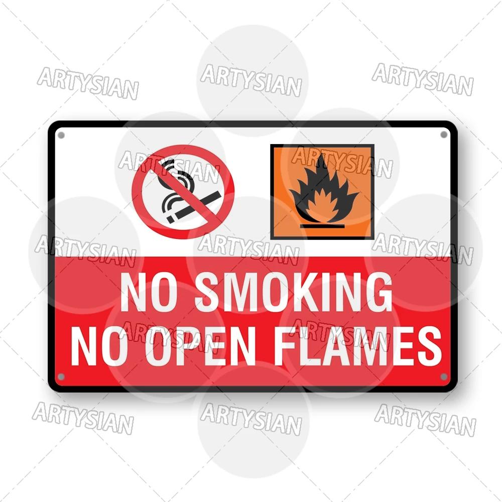 

No Smoking Metal Sign No Vaping Smoke-Free Zone Smoking Permitted Plaque Auahi Kore Designated Smoking Area No Open Flames 20x30cm（7.8x11.8inch）