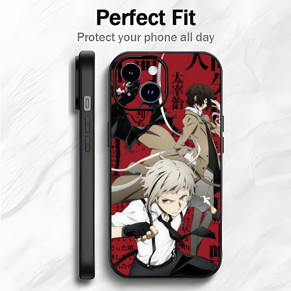 Cool Anime B-Bungo Stray Dogs Phone Case Phone Case Soft Packaging Lightweight For iPhone17 16 15 14 13ProMax