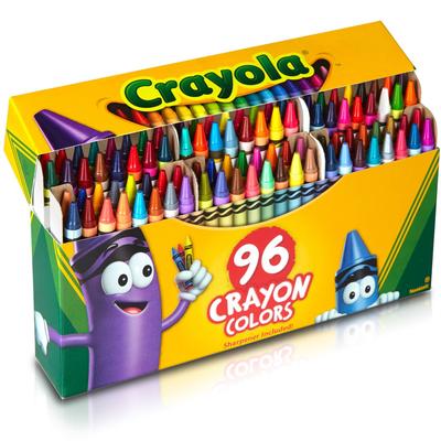 Kredki Crayola 96 Kolorów Żywe Kredki ze Temperówką Oryginalny Produkt 520096