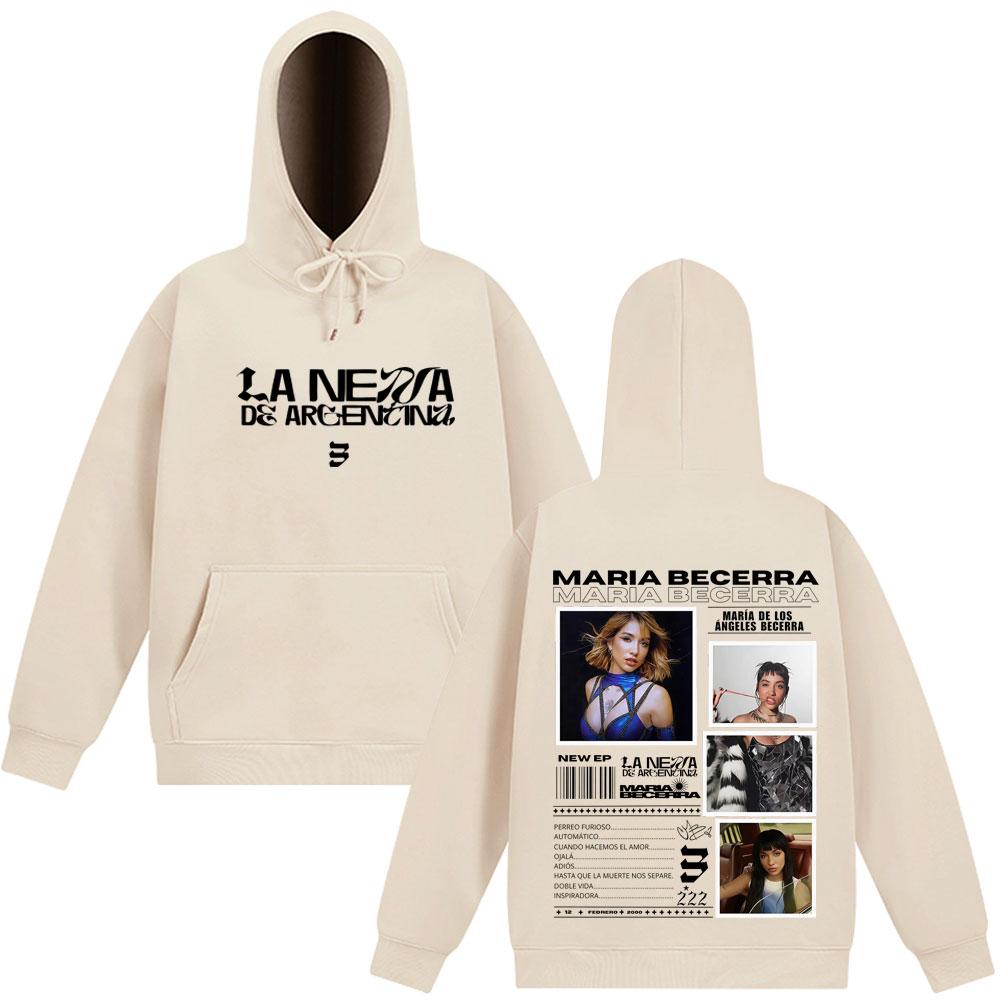 Singer Maria Becerra La Nena Album  Tour Print Hoodie Men Women Fashion Clothing Pullover Winter Loose Fan Gift Sweatshirt
