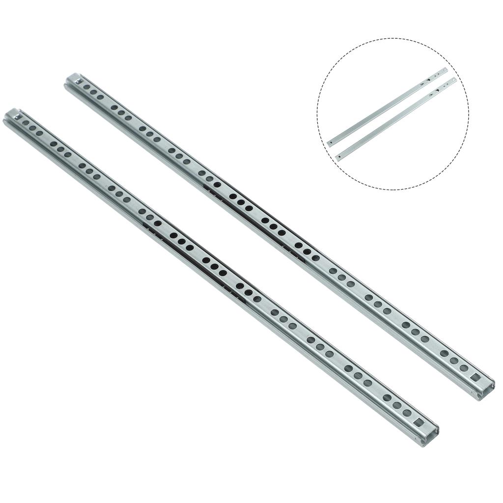 Parts Drawer Slides Rail Full Extension 2pcs Kitchen Cupboard Drawer Brand New