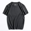 Eis Seide Kurzarm T-Shirt Für Männer Und Frauen, Herren Kurzarm Eis Seide T-Shirt, Herren Elastisches Kurzarm Herren Freizeit Sport T-Shirt