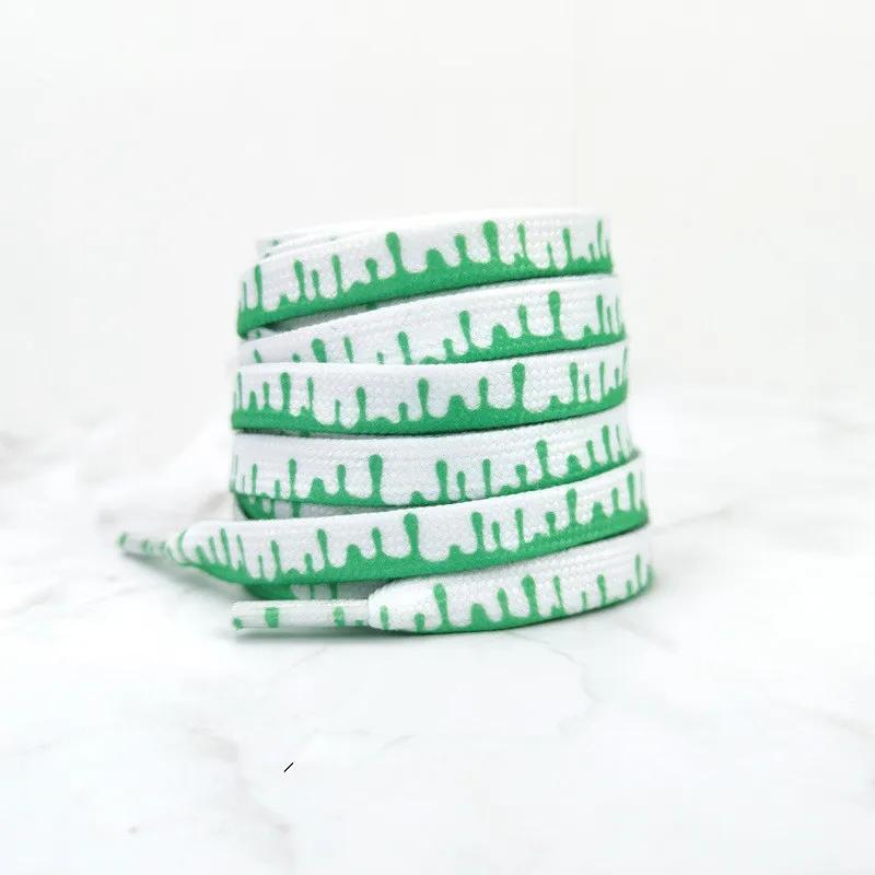 Fashion Rainbow Ice Cream Shoelace Flat Shoe Laces Cream Macaron Shoelaces for Sneakers 120/140/160cm Shoes Strings Accesories