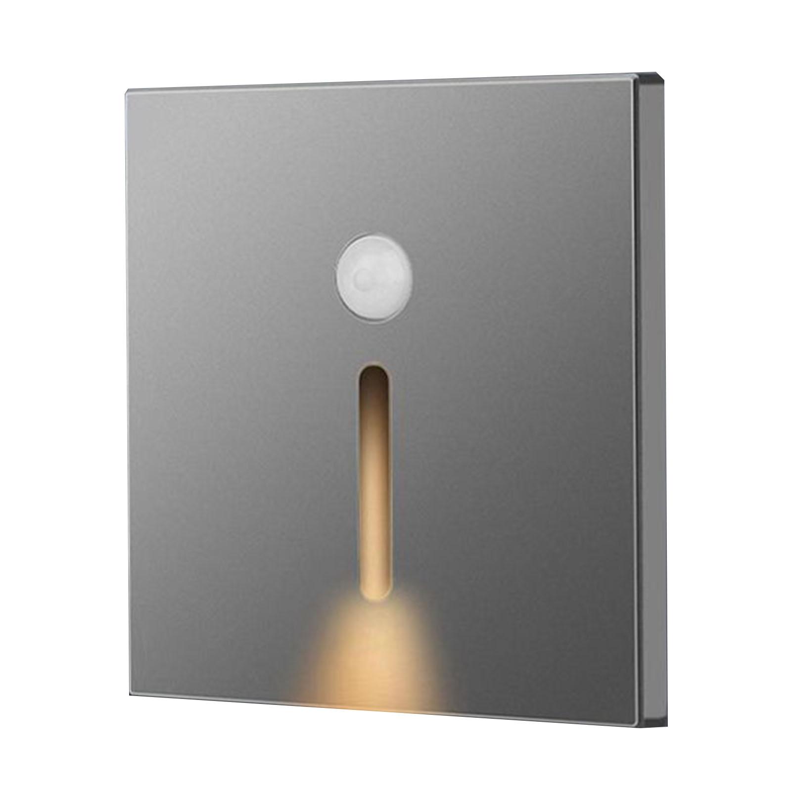 

Светодиодный ночник с датчиком движения, маленький светодиодный индукционный светильник из АБС-пластика для прикроватной тумбочки, коридора, прихожей, белый серый