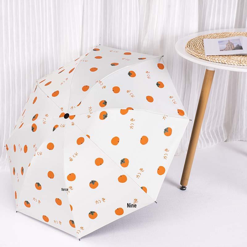 Parasol con Logo Personalizado Paraguas Plegable de Dibujos Animados - Doble Uso, Anti-UV, Para Lluvia o Sol