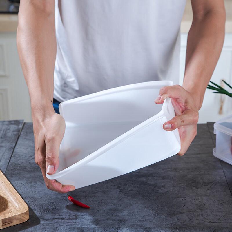 ZISIZ Commercial Thickened Rectangular Plastic Food Storage Container