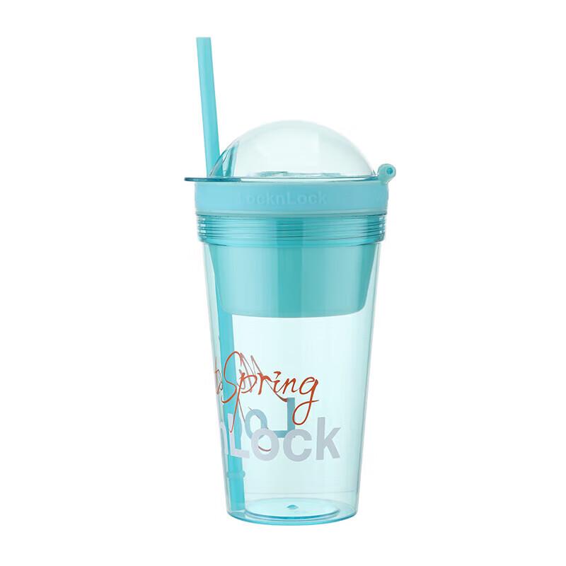 LOCK&LOCK New Vitality Snack & Straw Water Bottle