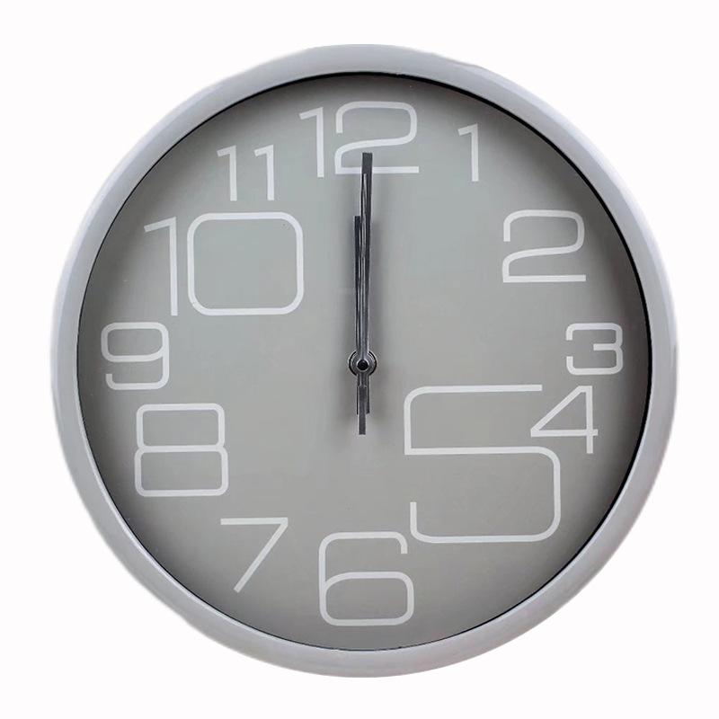 Wohnzimmer Zuhause Einfach Leichter Luxus Uhr Moderne Dekoration Macaron Farbe Wanduhr Rund Ins Stil Stille Quarz Uhr