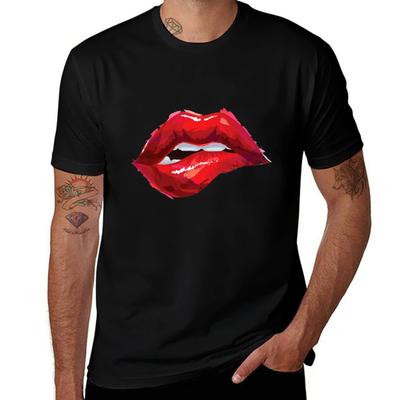 Lip Bite Tshirt T Shirts For Unisex Cotton Tshirt
