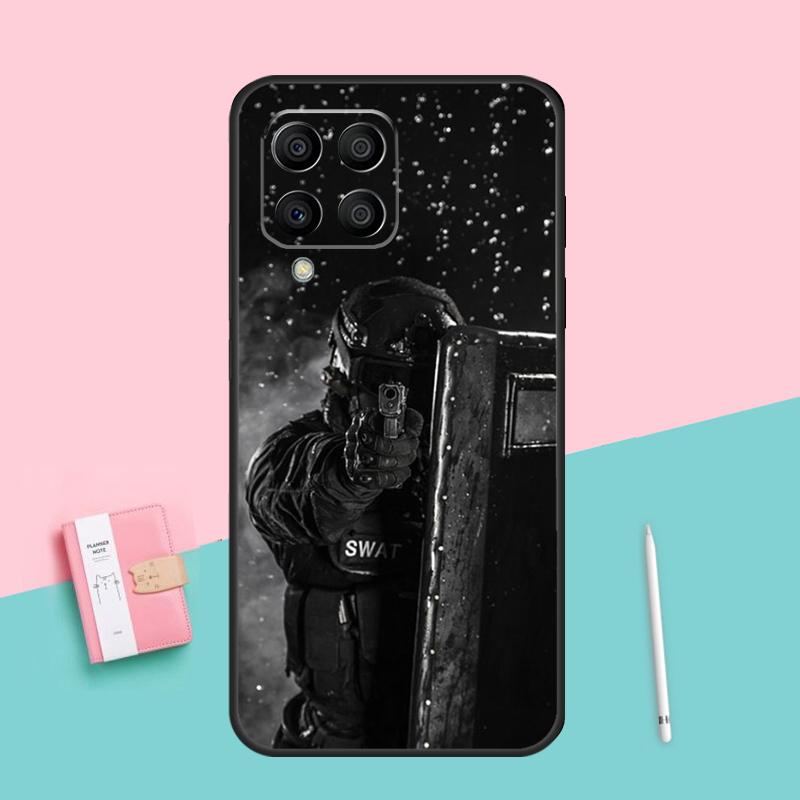 Police SWAT FBI Case For Samsung Galaxy M33 M53 M13 M23 M14 M54 M11 M21 M31 M51 M12 M22 M32 M52 M31s Coque