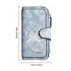 Retro Printed Long Wallet Large Capacity Multi Card Slot Durable Fashion Purse