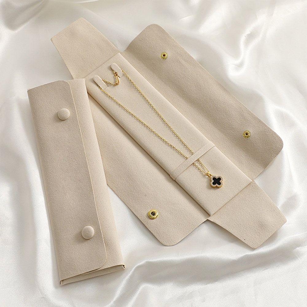 Exquisite Halskette Armband Pedant Display Modische Lagerung Beutel Geschenk Snap Verschluss Tasche