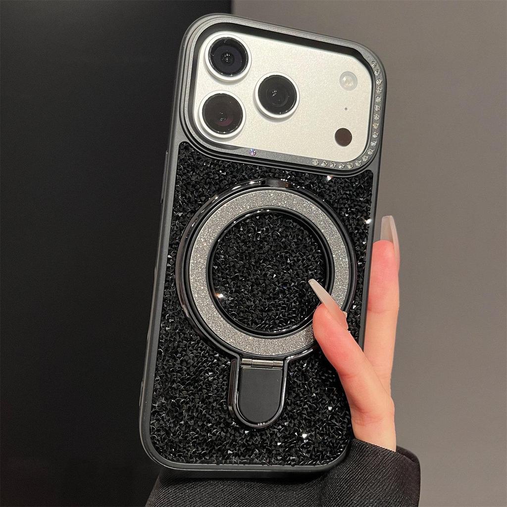 iPhone 17 Pro Max Glitter Case with Magnetic Stand & 16X Drop Protection