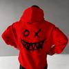 2026 Spring Men's Casual Hooded Sweatshirt with Loose Print Long Sleeve Men's Pullover Sport Shirt Extra Large Men's Shirt