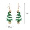 Dainty Christmas Dangle Earrings for Women Cute Jingle Bell Christmas Tree Drop Earrings Holiday Christmas Jewelry Gift
