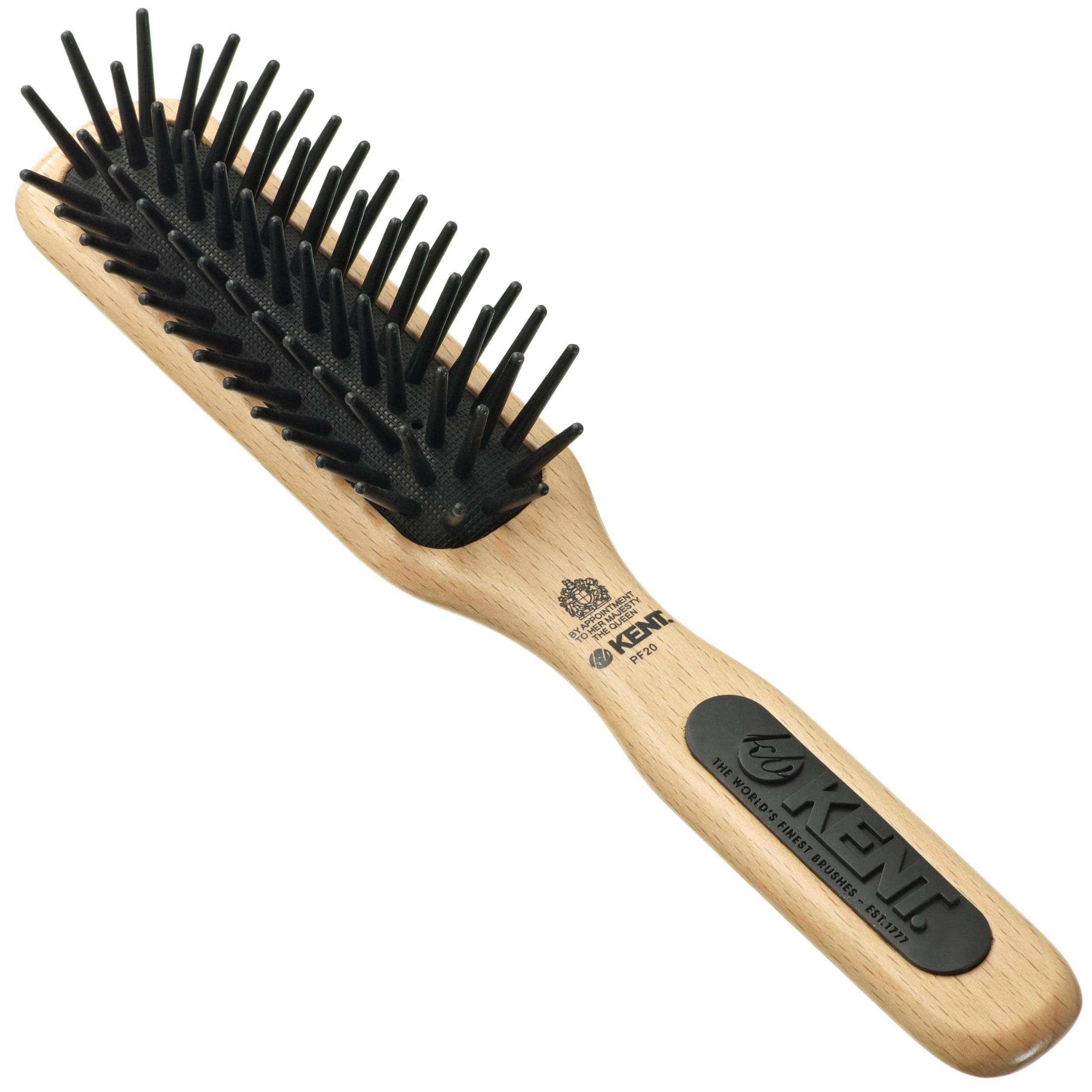 

GB KENT Detangling Cushion Perfect for Your Hair Series PF20 Warrant Hairbrush, (Royal Holder) чёрный