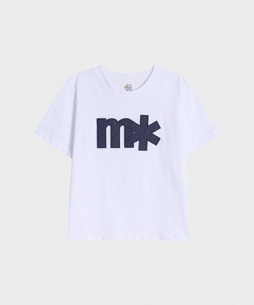 Mitayuseu Mita Archive Denim Short Sleeve T-Shirt [White]
