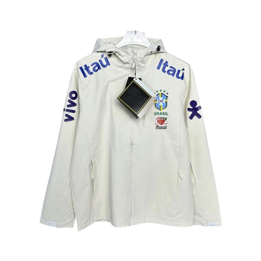 Trench casual brasiliano giacca a maniche lunghe giacca da allenamento giacca calda con cappuccio sottile per ragazzi e ragazze autunno e inverno