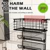 Multi-layer Hair Dryer Rack Wall-mounted Punch-free Hair Dryer Rack Bathroom Multi-function Hair Dryer Rack