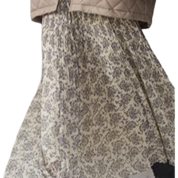 Uniqlo × Clare Waight Keller Collaboration Chiffon Casual Long Skirt Women skirts Off-White 461108-01