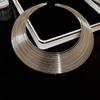 Ensemble de colliers géométriques multicouches européen et américain: Chaîne de clavicule de luxe rétro Accessoires de mode