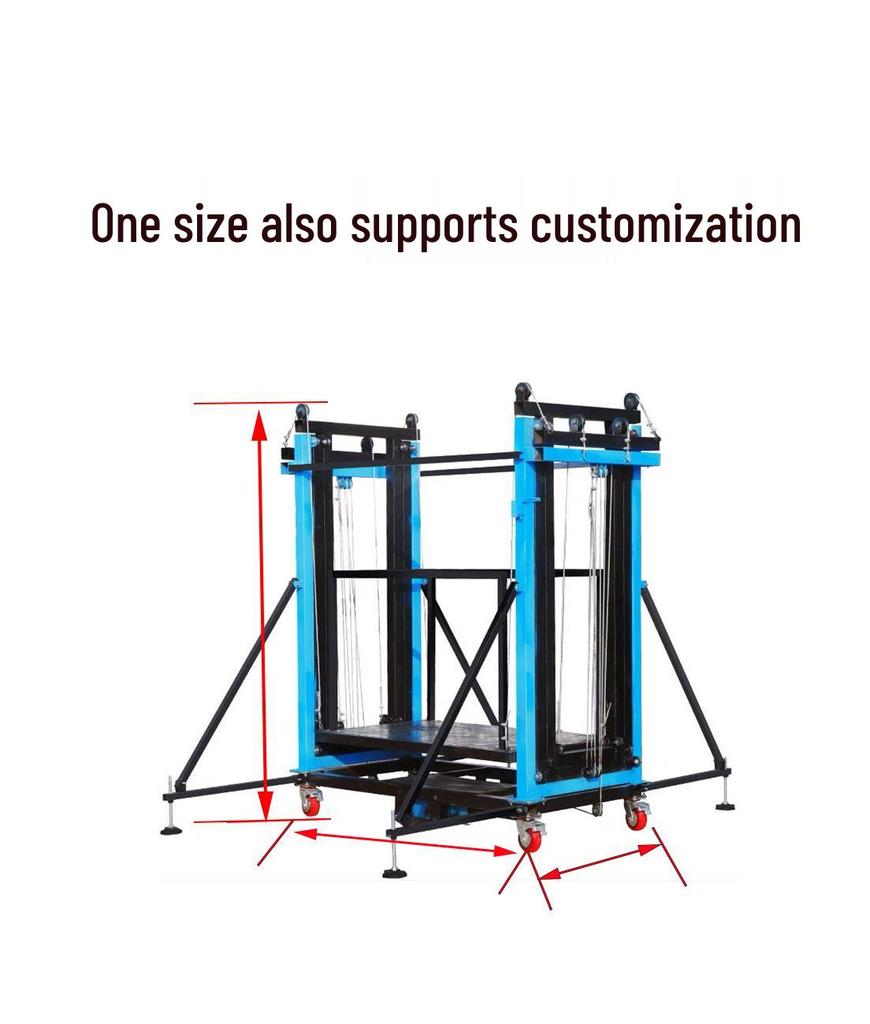 Remote-Controlled Electric Scaffolding Lift for Indoor and Outdoor Use