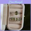 Copper Geometric Style Open Finger Ring With Zircon Accents For Women