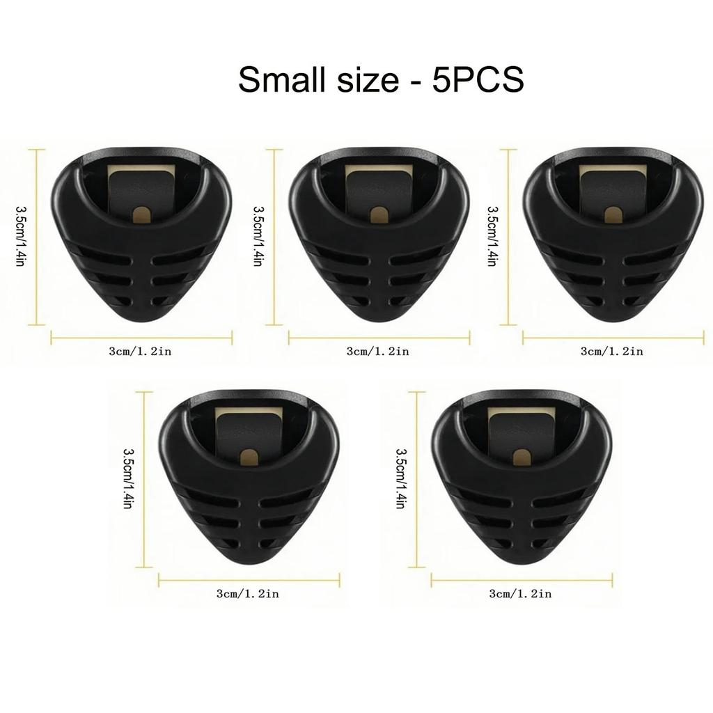 1/5/10Pcs Guitar Pick Holder Plastic Plectrum Case Mediator Quick Storage Self Adhesive Triangle Shape