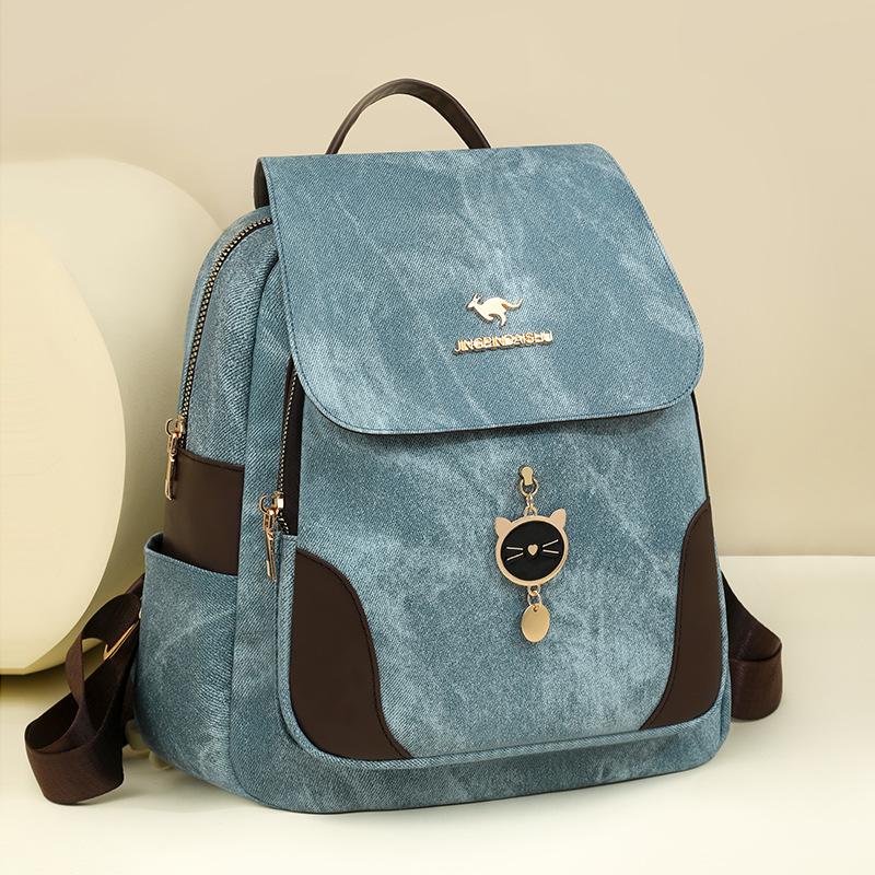 Women's Practical Double-shoulder Bag with High Appearance Quality and Large Capacity Backpack