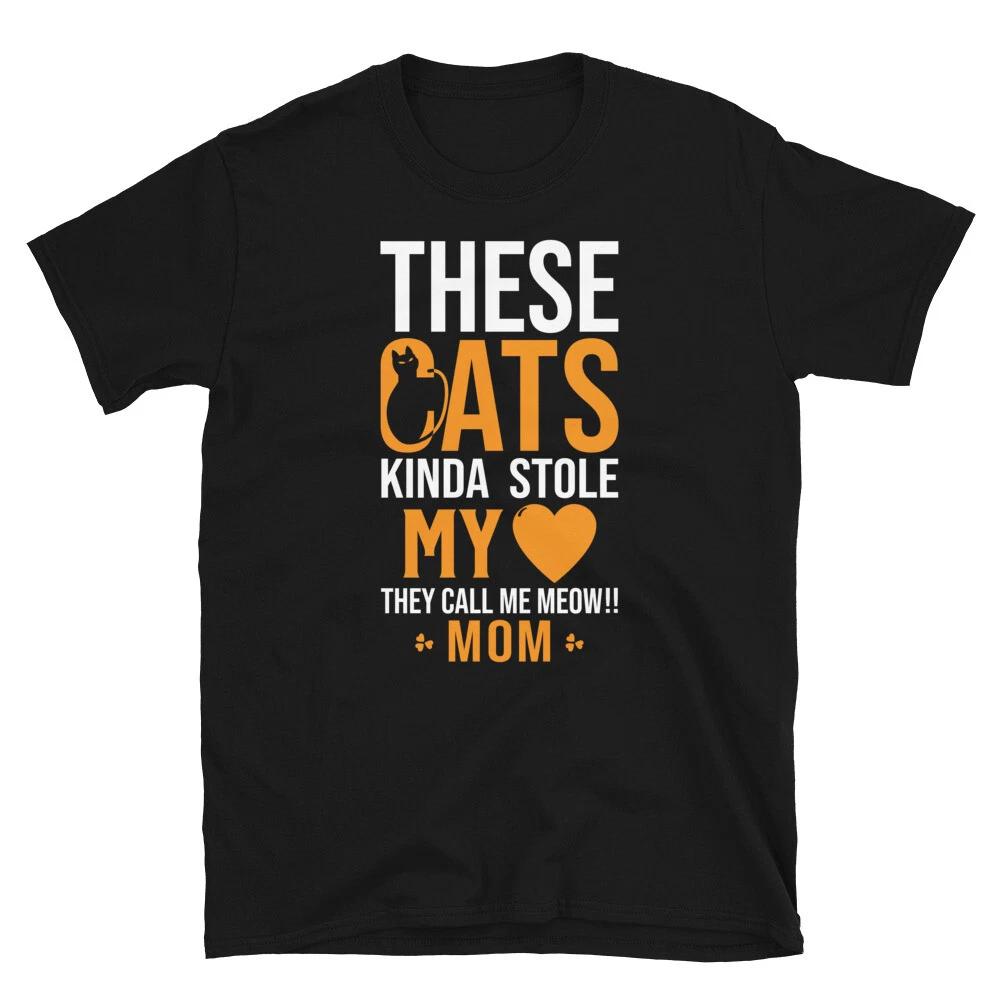 Cats Call Me Mom Cute Cat Funny Animal Kitty Cats T-Shirt S