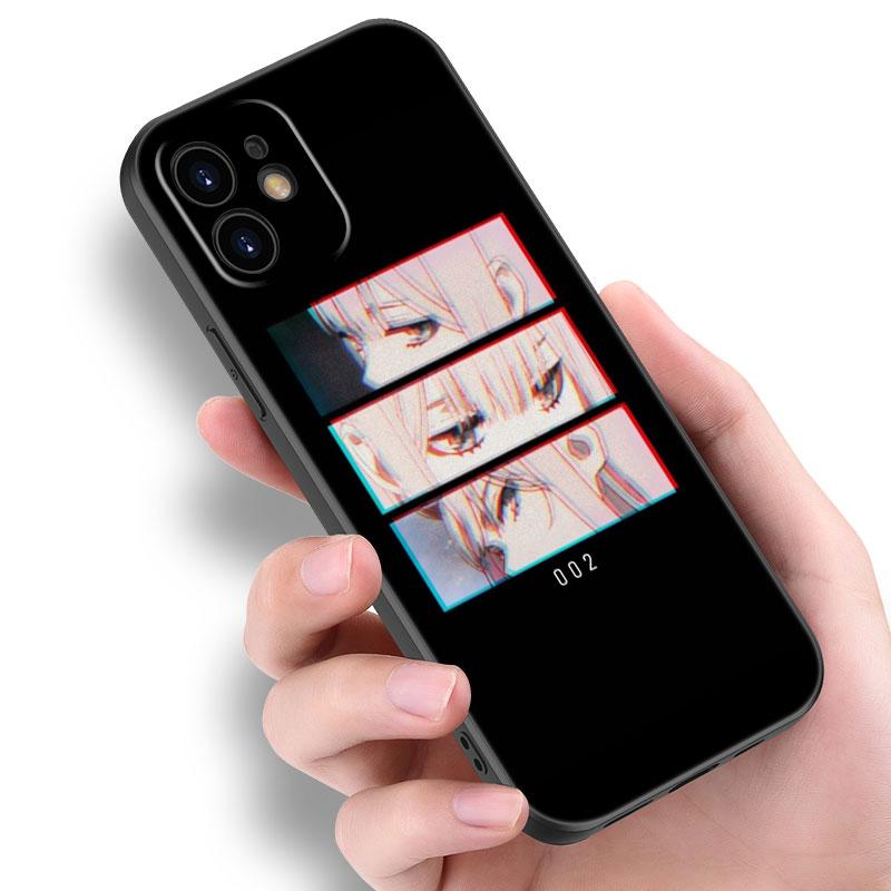 Zero Two Darling In the FranXX Anime Case For Apple iPhone 14 13 12 Mini 11 Pro Max 7 8 XR X XS 7 8 Plus SE 2020 2022 Cover