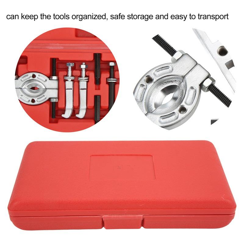 Allsome 9pcs Portable Bearing Splitter Car Repair Tool Separator Puller Kit High Strength Metal Bearing Removal Tool Set With Box