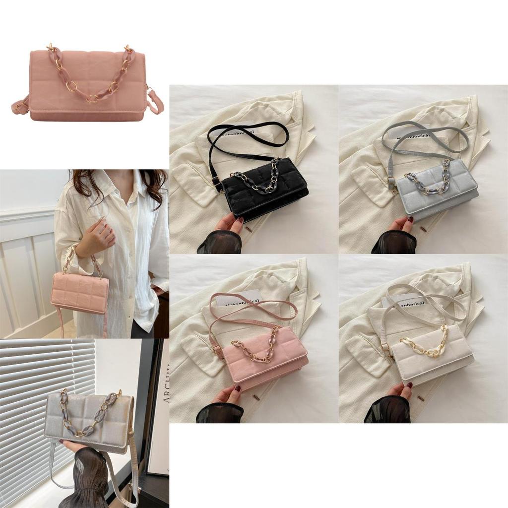 Trendy Casual Crossbody Bag For Women Elegant Pu Small Square Handbag With Soft Texture
