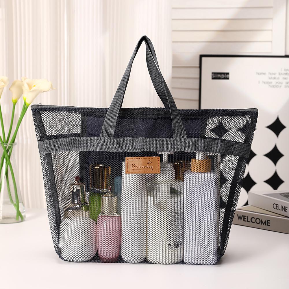 Portable Handheld Toiletry & Beach Bag with Large Capacity and Drainage