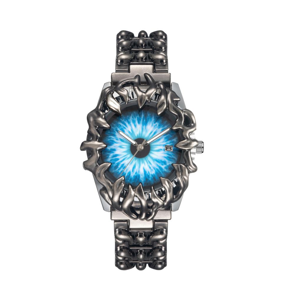 Luxury y2k Fashion Spiked Watch Alabaster Cool Street Style Demon Claw Shape Dial Unique Design Men Quartz Watch reloj hombre