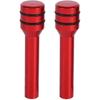 Car Door Lock Knobs 2pcs Universal Car Truck Aluminum Interior Door Lock Knob Pins Cover(Red)