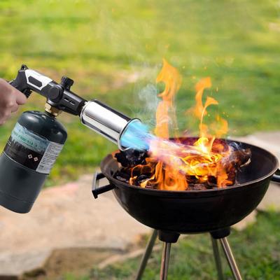 Tocha de Propano para Exterior Tocha de Chama Ajustável Trava de Segurança Acendedor para Churrasco Carvão e Queima de Ervas Daninhas (Tanque