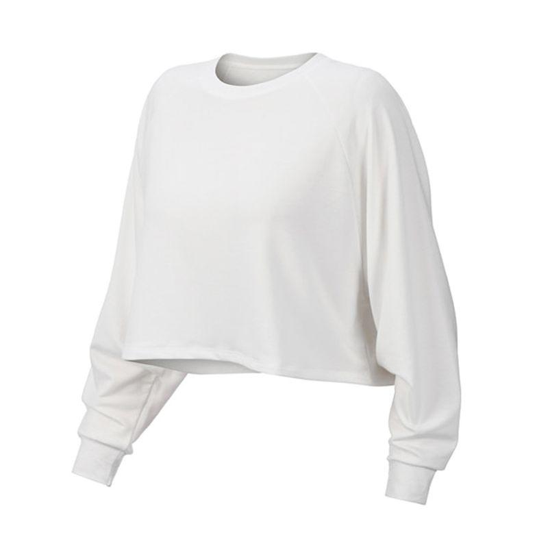 

Loose Oversized Long Sleeves Women s Yoga Dance Sports T-shirt White S