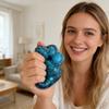 Resin Cat Shaped Stress Toy Random Pattern Soft Sensory Item for Desk Hand Exercise