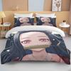 Nezuko Kamado ložní souprava Anime Demon Slayer Povlak na přikrývku Přikrývka Povlečení Single Twin Full Queen Size 3d Děti Dívka Chlapci dárek