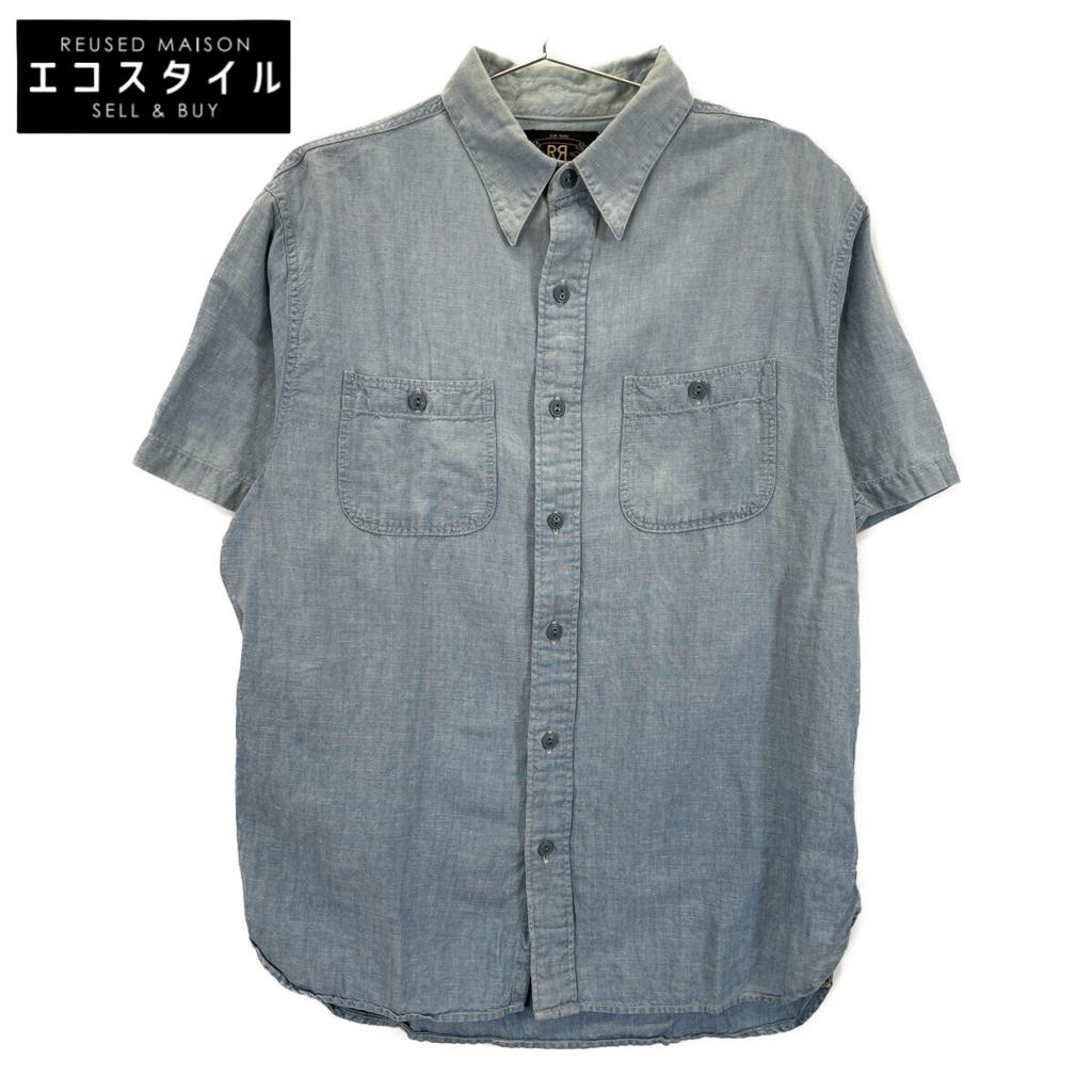 RRL Light Blue Half Sleeve Shirt tops M Light blueUsed