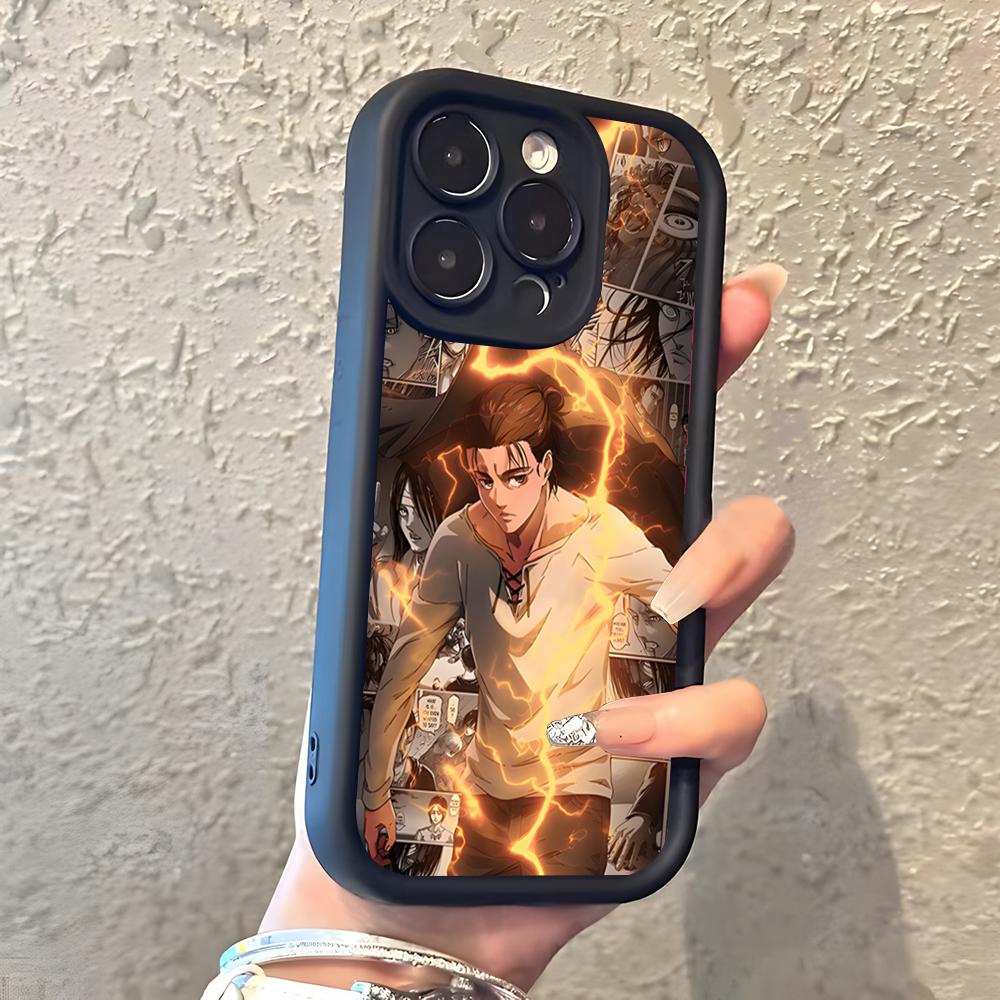 

Attack On Titan Phone Case For IPhone 17 Pro Max 16 15 14 Pro Max IPhone 13 Pro Max 11 Plus Silicone Cover iPhone 16 Pro