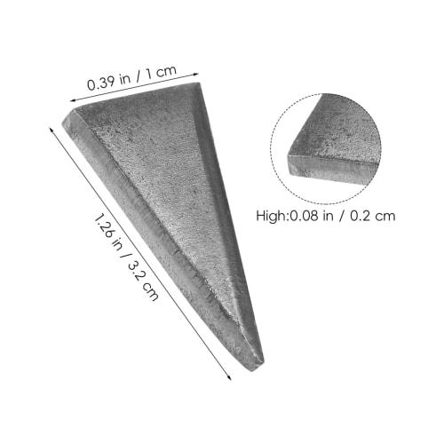 WOONEKY Hammer 20pcs Triangular Wedges, Claw Wedges, Pegs for Wooden Axe Handles, Axe Wedges, Axe Handle Wedges, Axe Mounting Accessories, Steel Handl