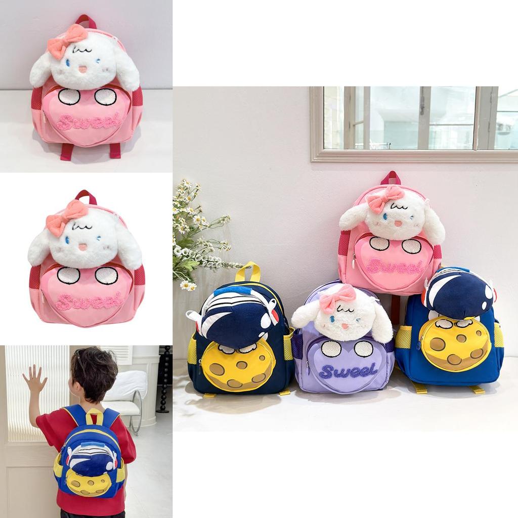 Kids Oxford Cloth Backpack With Animal Prints For Preschoolers And School Use