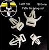 Nylon Aircraft Head Zip Tie with Wire Fixing Base and Cable Threading Buckle