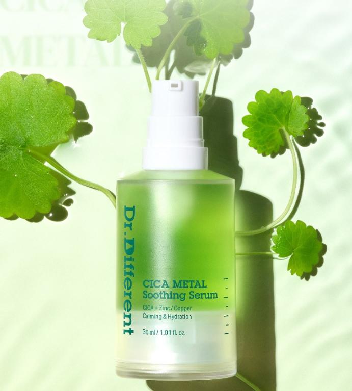 DR.DIFFERENT Cica Metal Soothing Serum for Instant Cooling & Sensitive Skin Relief